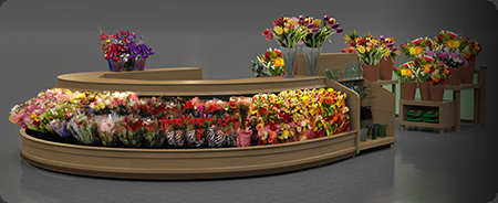 Full Service Floral Department Rendering